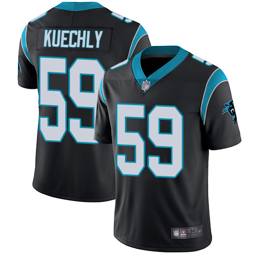 Carolina Panthers Limited Black Youth Luke Kuechly Home Jersey NFL Football #59 Vapor Untouchable